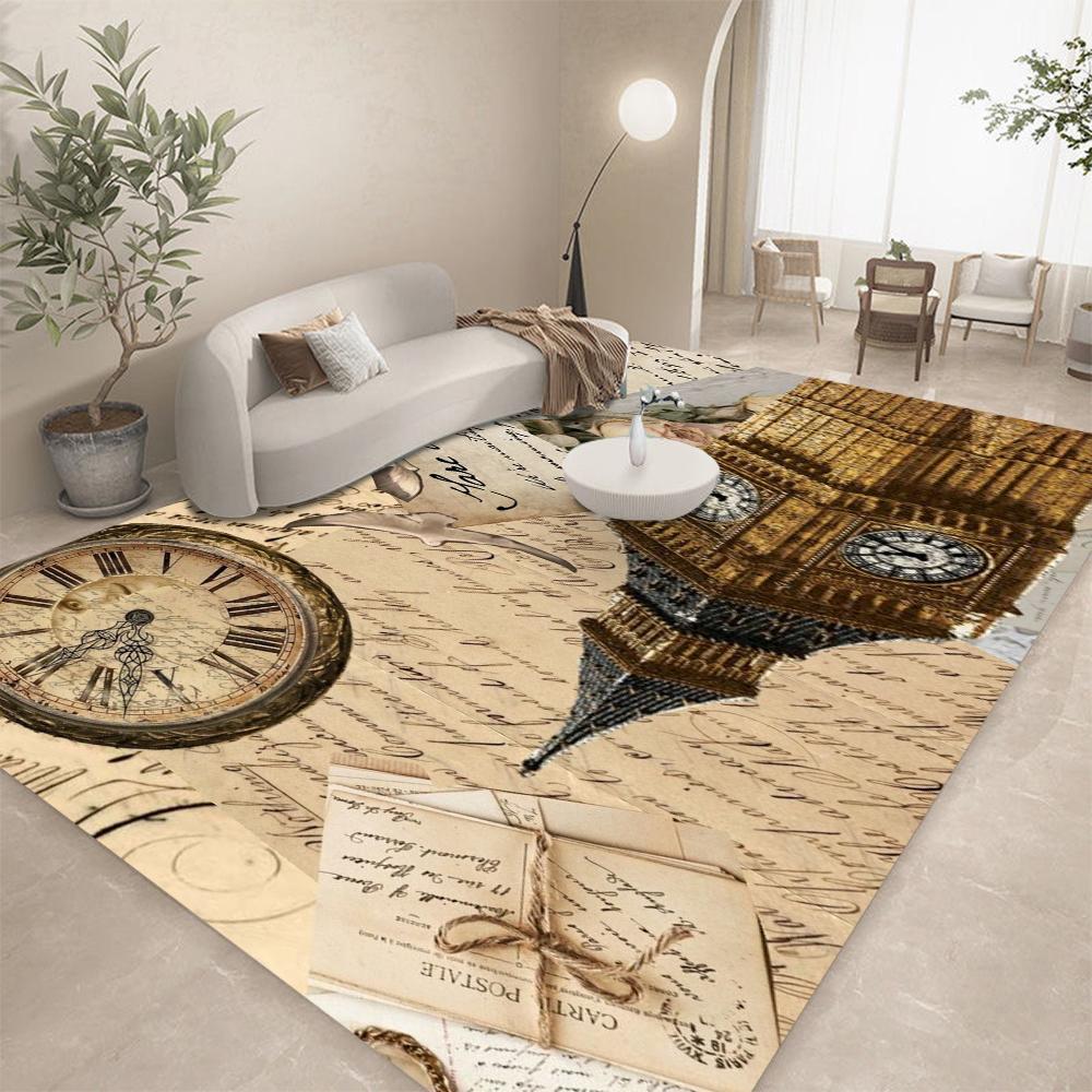 France Paris Eiffel Tower Romantic Art Area Rug,Carpet Rug for Living Room Bedroom Sofa Doormat Kitchen Decor Non-slip