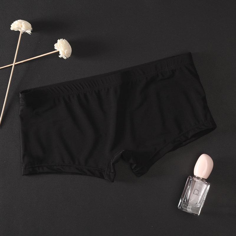Men Sexy Seamless Underwear Ultra-Thin Transparent Boxer Mesh Panties Shorts