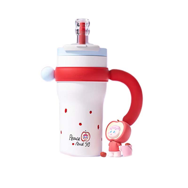 BabloV 800ml Stainless Steel Insulated Straw Handle Cup