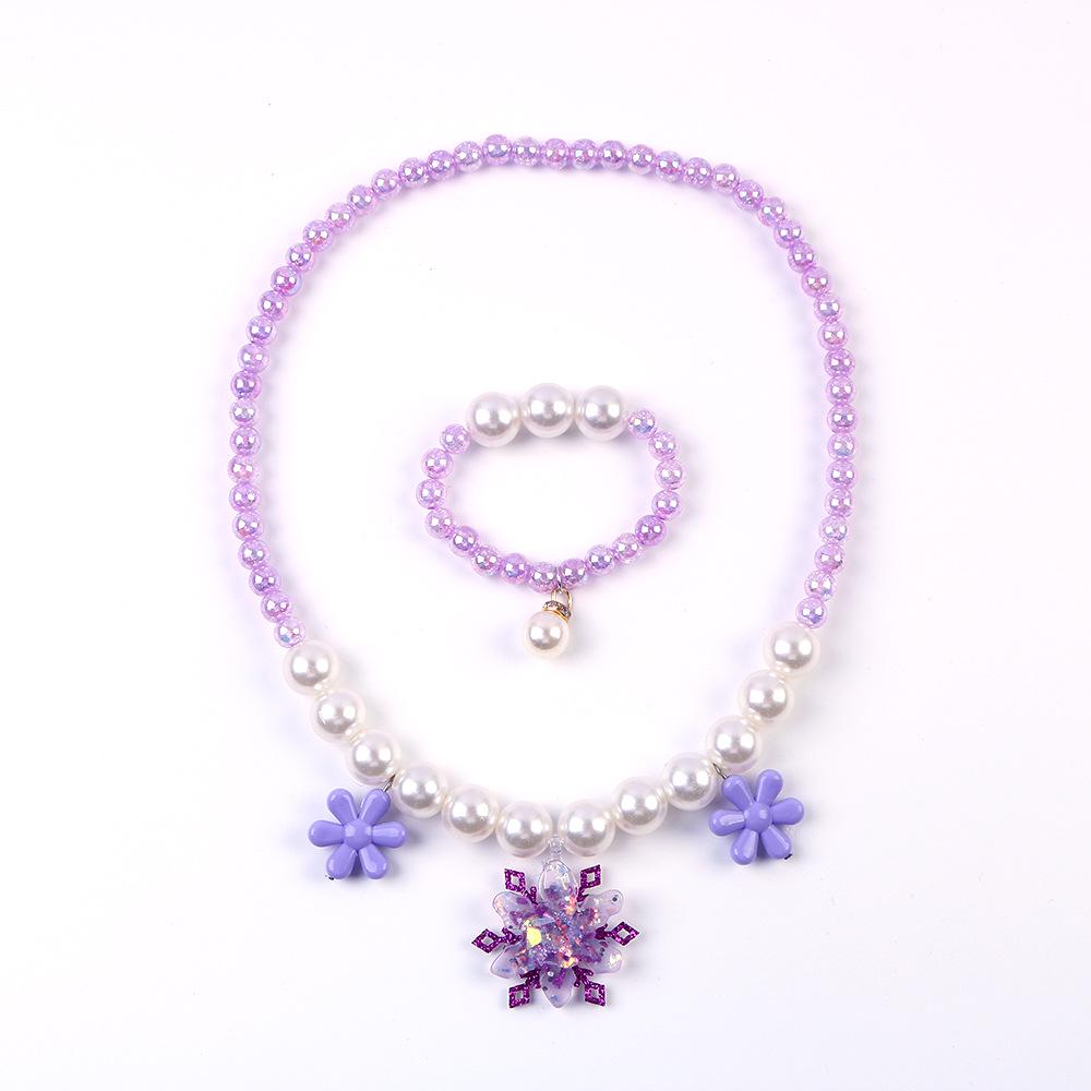 Frozen Princess Dress-Up Set: Necklace, Crown & Fairy Wand for Kids