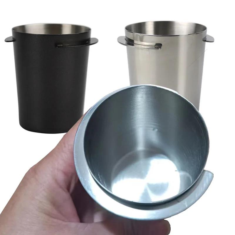 Edelstahl Espresso Kaffee Dosierbecher Kompatibel mit Siebträger Kaffeepulverzuführer Teil 51/53/58mm Kaffeezubehör