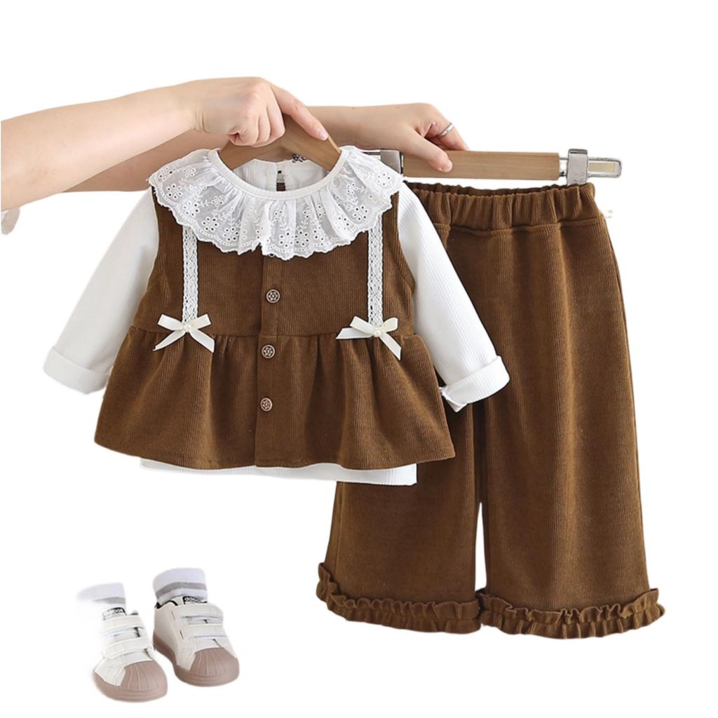 Kids Casual Long-Sleeve Set, Comfortable Daily Wear Outfits