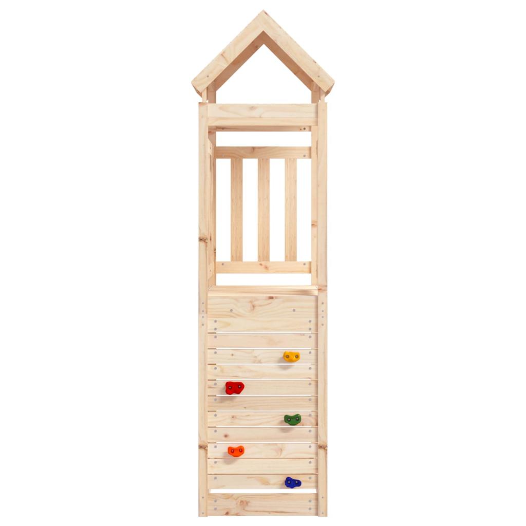 Play Tower in Brown 53 x 110.5 x 214 cm Solid Pine Wood