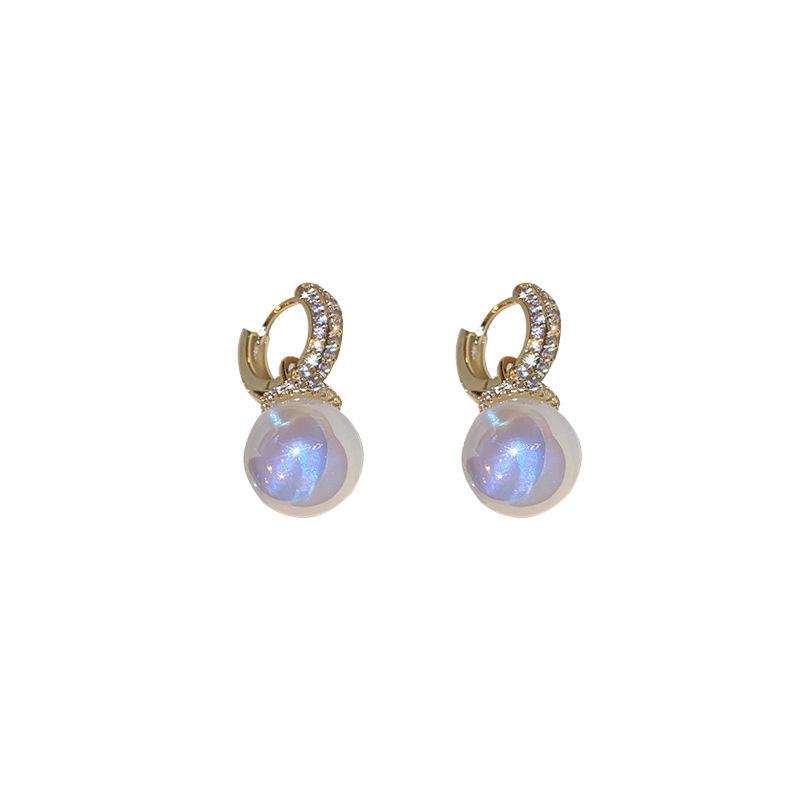 Korean Luxury Mermaid Pearl Earrings: Elegant, High-End, and Versatile Statement Ear Buckles