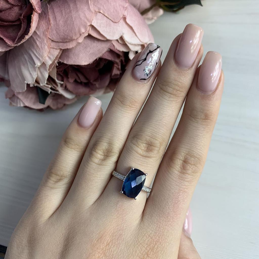 Silver Ring with London Blue Topaz 2.79ct (1245934)