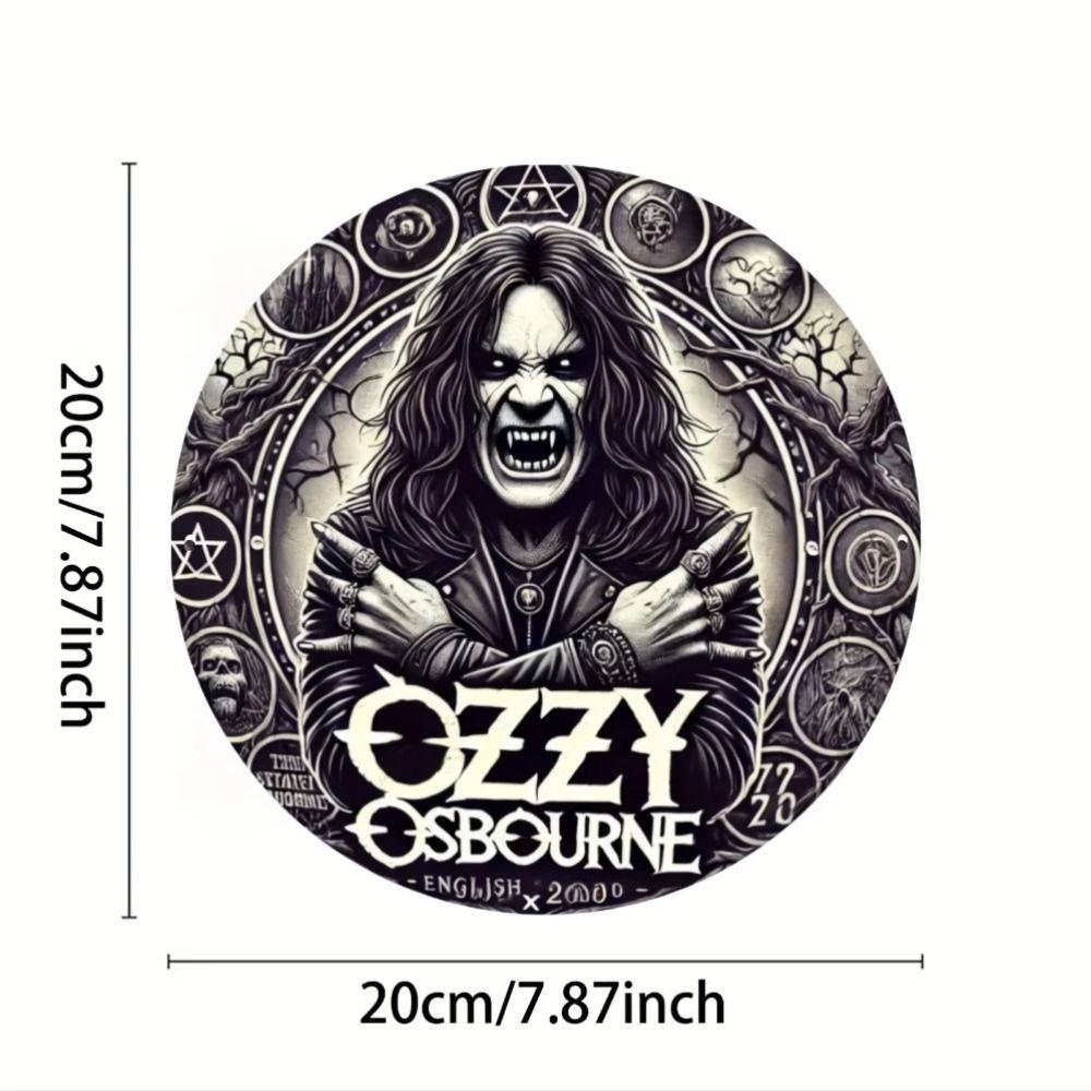Day of the Dead Metal Tin Sign Catrina Skeleton Black Cat Wall Decor 20cm
