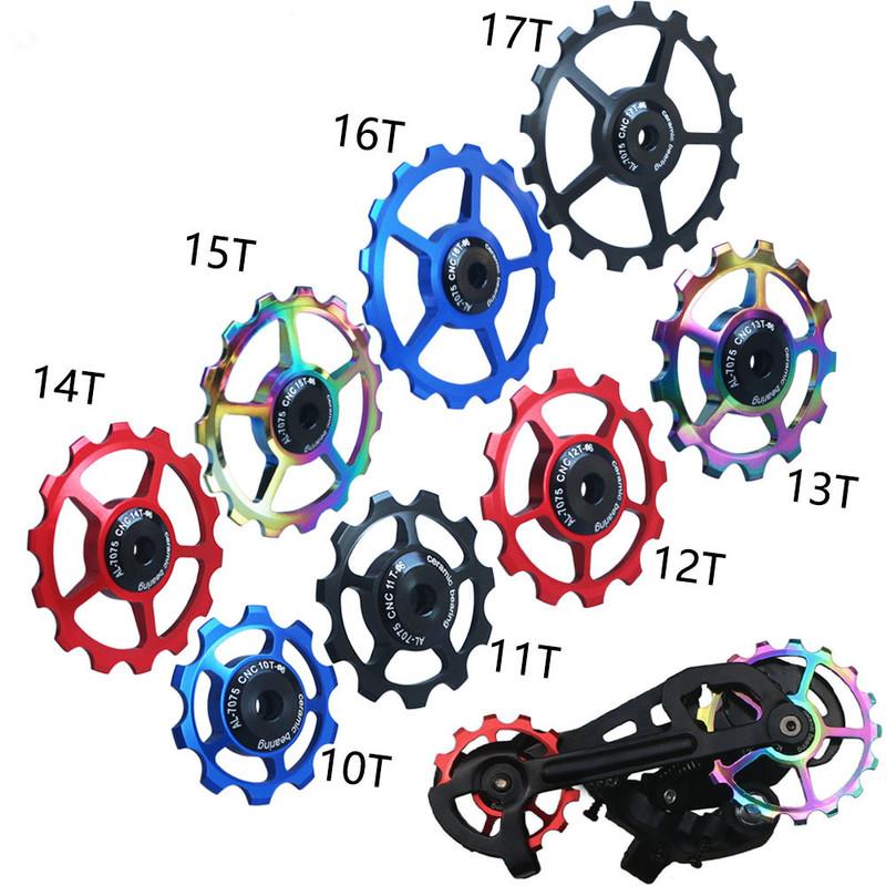 10T 11T 12T 13T 14T 15T 16T 17T Bike Aluminum Alloy Guide Wheel Pulley Rear Derailleur Bicycle Accessories