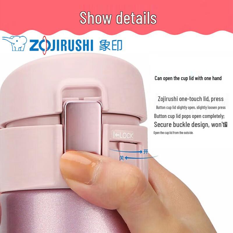 Zojirushi 360ml Stainless Steel Flip-Top Thermal Mug