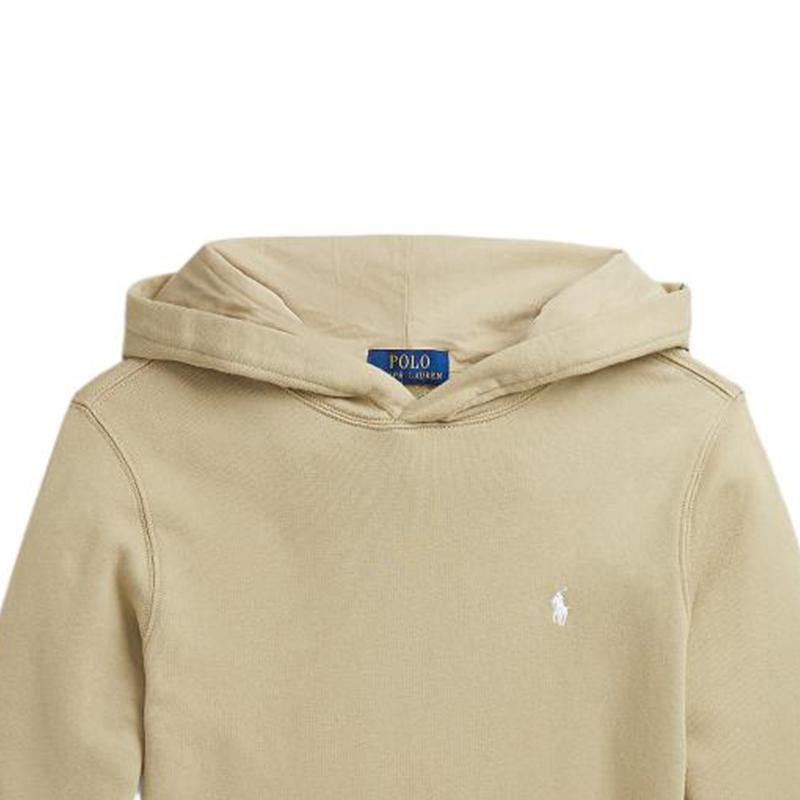 Polo Ralph Lauren Sweatshirt Ss24 Letter Logo Embroidery Hooded Pullover Kids Sweatshirts Khaki CWPOKNIY8021080-250
