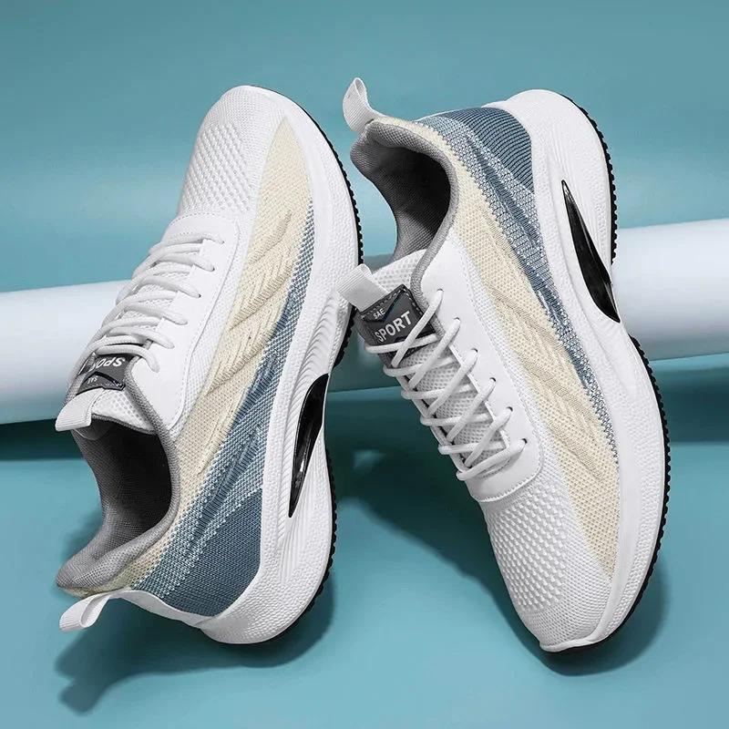 Scarpe da Corsa Casual da Uomo Unisex in Maglia Traspiranti Scarpe da Ginnastica Sportive da Donna Atletiche Antiscivolo Comode Scarpe da Tempo Libero Scarpe da Tennis