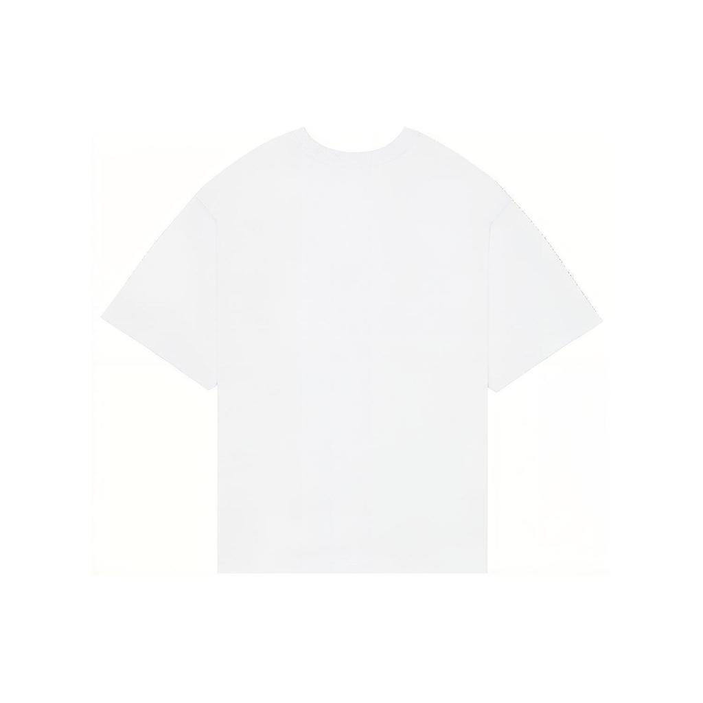 We11done Ss22 Barrage Logo Print Round Neck Short Sleeve T-Shirt Unisex T-Shirts White WD-TT1-22-679-U-WH