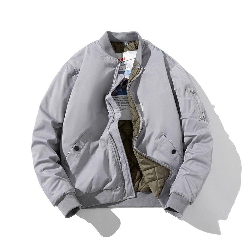 Men Jacket Women Solid Autumn Winter Jacket Fashion Vintage Hooded Baseball Coat Casual Windbreak Red Pink