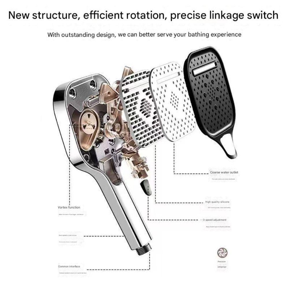 Large Panel Bathroom Accessories Large Flow Rainfall Shower Replacement Hand Shower Head  Universal