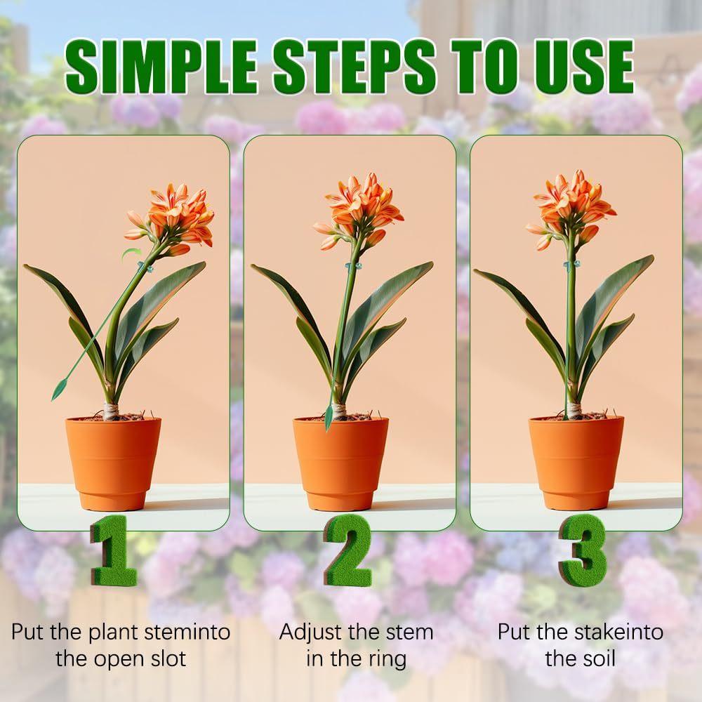 10PCS Plant Supports Stand Butterflies Orchid Flower Potted Fixing Rods Eco-friendly Reusable Vegetable Protection Fixing Tool Gardening Su