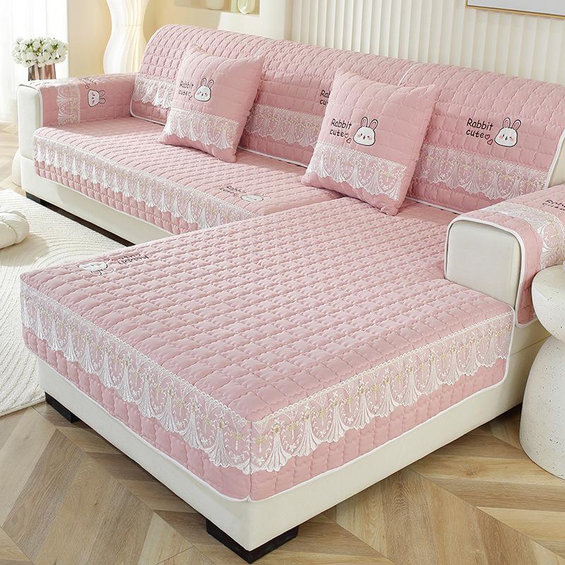 Embroidery Fabric Universal Non-Slip Thickened Sofa Cushion Simple Fashion Sofa Cover Back Towel  New