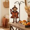 Funny Door Hanging Ornaments 2D Printed Witch's Doorplate Retro Decorative Plate  Christmas