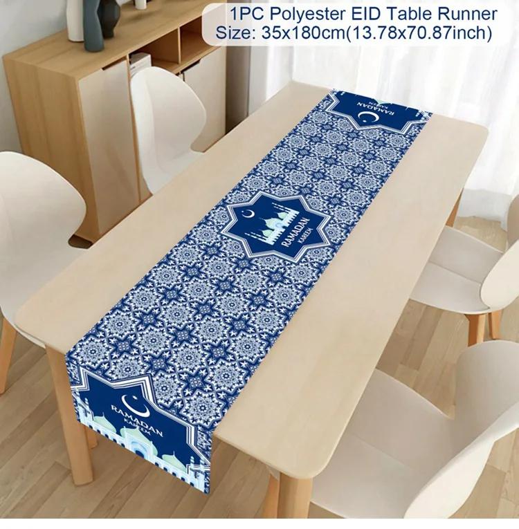 Ramadan Decor Tablecloth EID Mubarak Decor For Home 2025 Ramadan Kareem Islamic Muslim Party Eid Al Adha Gifts Happy Eid Al Fitr
