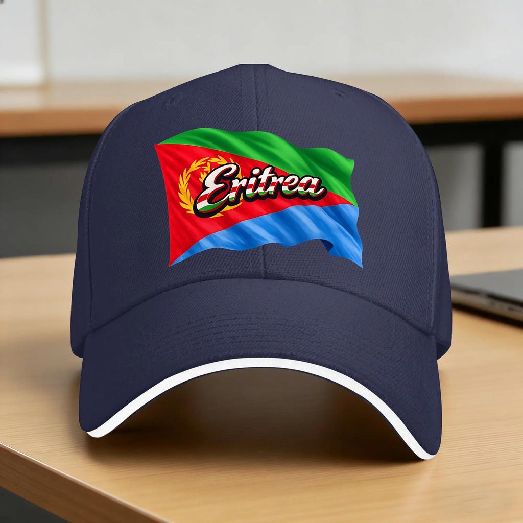 Eritrea Flag Sun Baseball Cap Summer Women Unisex  Design Trucker Hat High Quality Vintage Kpop Rock Snapback Cap