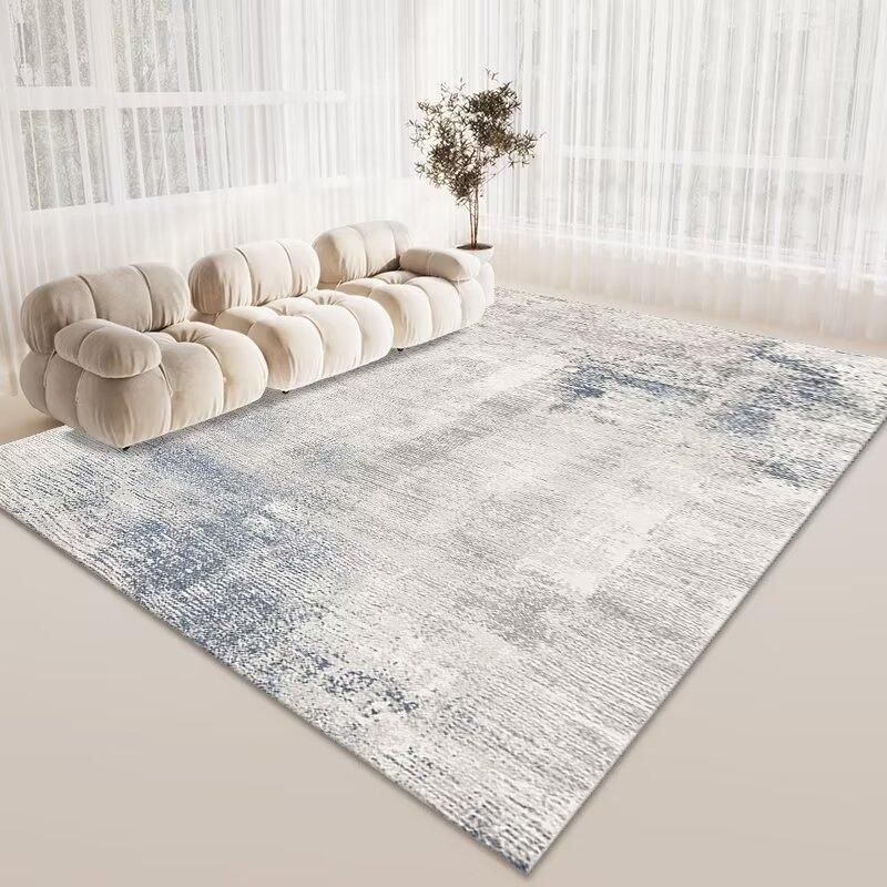Wind Living Room Coffee Table Carpet, Room Bedroom Crystal Velvet Floor Mat, Home Dirt-Resistant Large Area Full Floor Mat