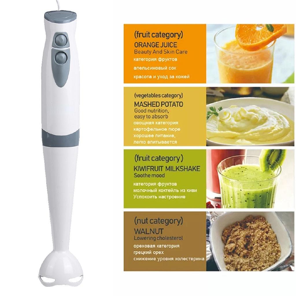 3 v 1 200/450W Ruční mixér z nerezové oceli, mixér, šlehač, mlýnek na maso, 600ml nádoba na smoothie pro kuchyňský robot