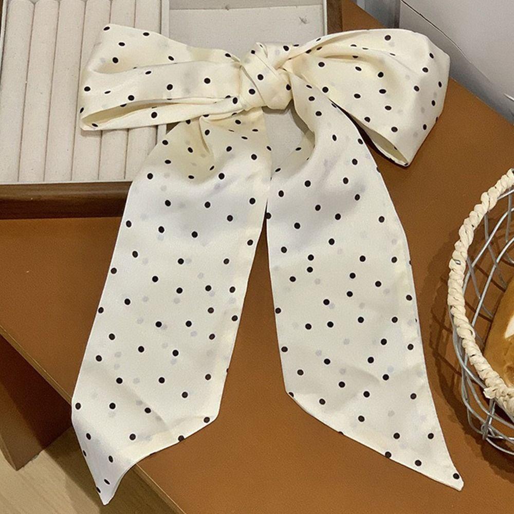 Large Size Long Ribbon Belt Tie Summer Hair Band Fashion Silk Scarves  For Women