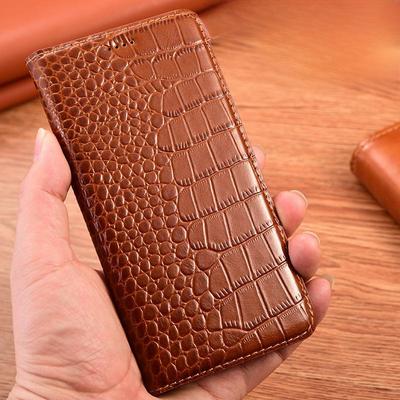 Echtleder Flip Cover für Apple iPhone 12 Mini, 13 Pro Max, 14 Plus, 15 Pro - Schutzhülle