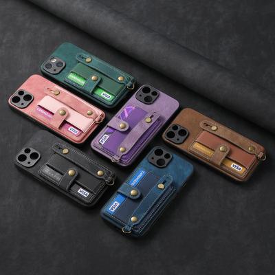 Suitable for IPhone16 Pro Mobile Phone Case, All-inclusive Anti-drop Wristband Card, Apple 15 Pro Max Protective Case.