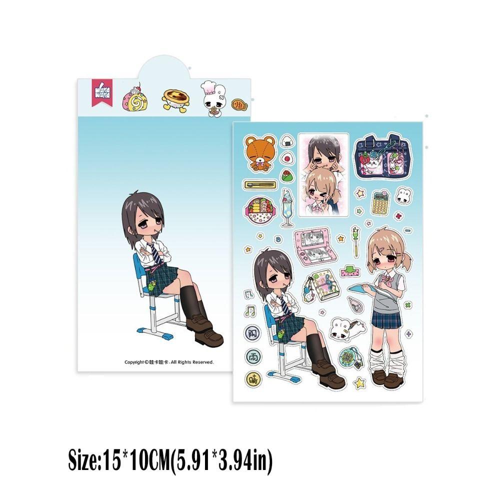 DIY Stickers Deco Stationery Stickers Cute Millennium Anime Story Stickers Phone Craft Stickers
