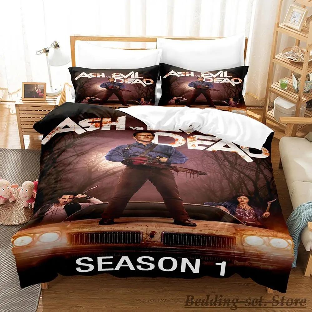Ash VS Evil Dead Bedding Set Single Twin Full Queen King Size Bed Set Aldult Kid Bedroom Duvetcover Sets parure de lit