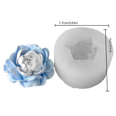 Floral Scented Candle Silicone MoldDIYJasmine Flower Diffuser Stone Handmade Soap Plaster Resin Mold