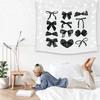 LiTiu Black Bow Preppy Room Decor Tapestry, Trendy Coquette Wall Decor Wall Hanging for Girls Bedroom Dorm, 50x60 in(Unframed)