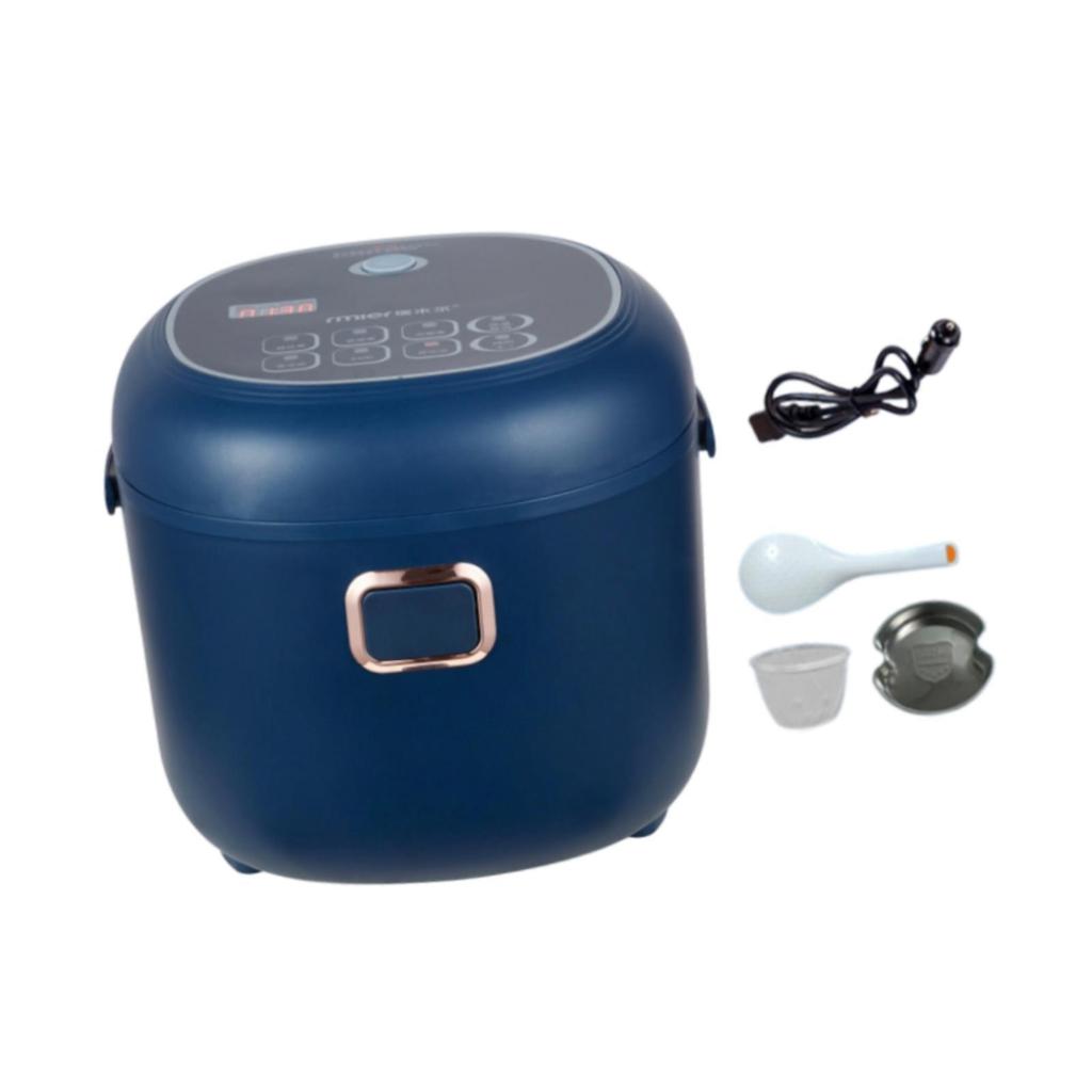 Piccolo Cuociriso da 2L per Auto/Camion Portatile Elettrico 12V/24V per Pranzo