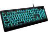 Oversized Backlit Keyboard, Quiet USB Wired Computer Keyboard with Illuminated White LEDs, Full-Size Keyboard for Windows Desktops, Laptops, PCs, and