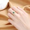 Lindon Classic Copper Alloy Zircon Ring Ladies Jewelry Wedding Promise Party Gift