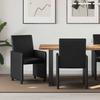 Dining Room Chairs with Casters 2 pcs Black 57 x 66 x 94 cm