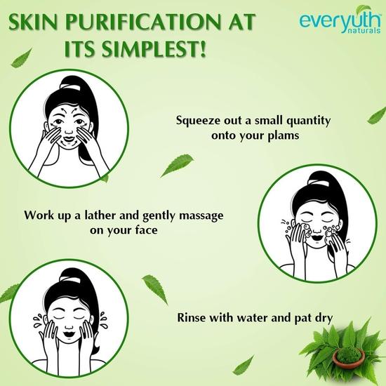 Everyuth Purifying Neem Face Wash For All Skin Type,50ml (Pack of 2)