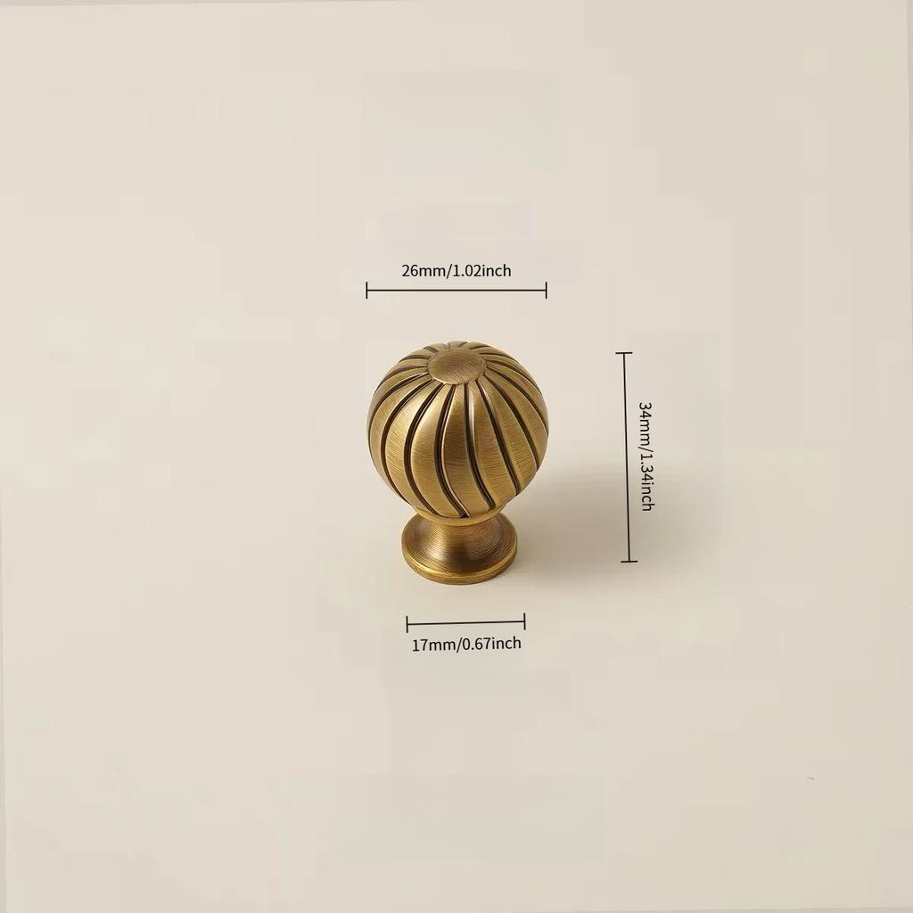 French-style vintage alloy handle for wardrobe doors, cabinets, drawers, shoe cabinets, and furniture in American antique bronze