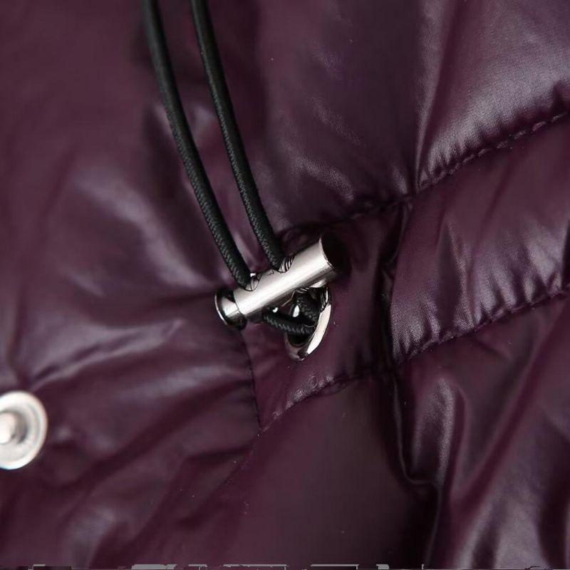 Kaslead New Women Clothes Western Style Fashion Simple and Versatile Waist Hugging Solid Zip-up Hood Cotton-padded Jacket