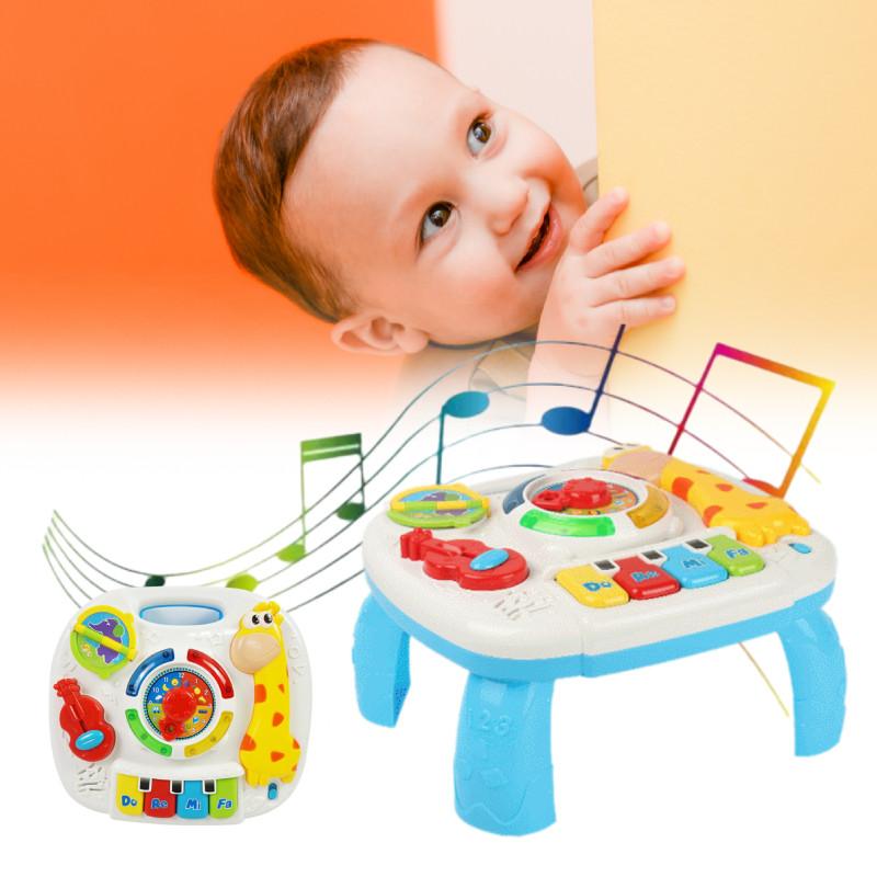 Hersity Learning Musical Activity Table Baby Toys With Lights And Sounds Gifts