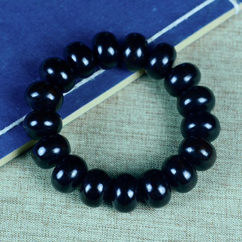 Bracelet Abaque Bois de Santal Rouge, Vert et Violet avec Perles de Jujube et Espaceurs Articulés en Bambou - Design Unisexe
