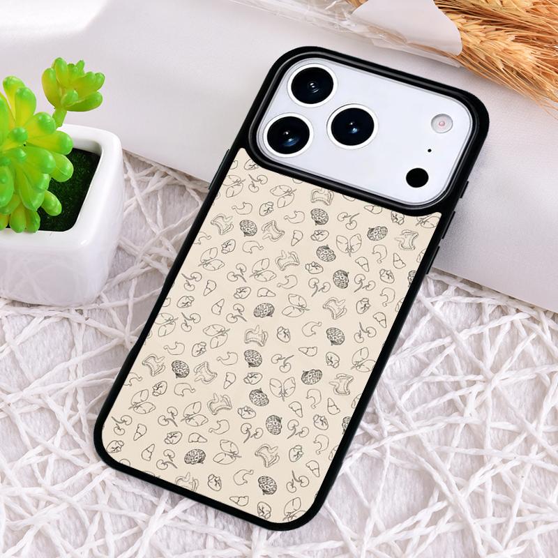 Medical Human Organs Brain Kidney Art Shockproof Phone Case for iPhone 17 Air 16e 15 11 12 14 13 Pro Max Cover Coque