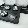 JQTYB1 Floating Center Caps 4pcs 56MM 65MM Car Wheel Hub Covers For VW GTI Polo Golf 4 5 6 7 8 Touran CC Passat B5 B6 B7 accessories