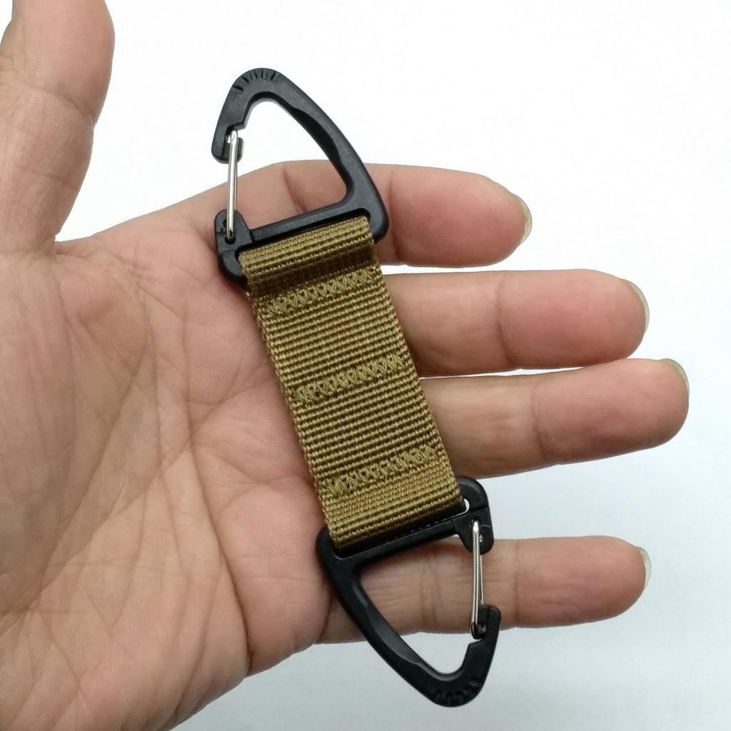 1PCS Outdoor Triangle Buckle Multifunctional Carabiner Webbing Buckle Belt Clip Hanging Key Hook for Climbing Camping Hiking