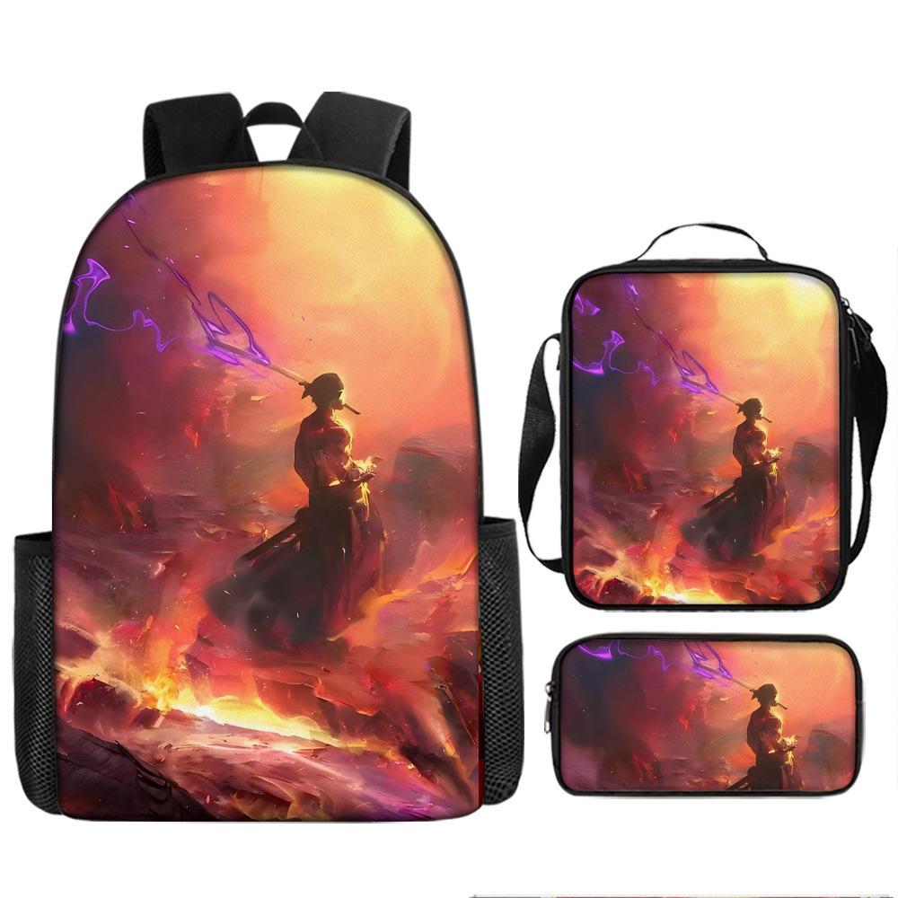One Piece One Piece School Bag Luffinica Nautical King Student School Bag Backpack Set