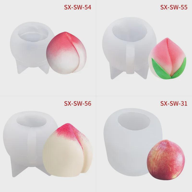 Sanxin-Pfirsich-Silikonform für selbstgemachtes Gelee, Schüsseln, Kuchen und Mousse.