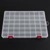 48-Compartment Transparent Tool Box Plastic Fishing Lure Box Fishing Tackle Storage Organizer Jewelry Earring Bead Screw Case