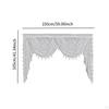 Waterfall Window Valance , Home Decoration, Breathable Soft Swag Vintage Design for Bedroom