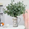 6 Pcs Artificial Eucalyptus Leaves Stems Fake Greenery Branches Artificial Plants for Wedding Centerpiece Home Decoration