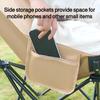 Portable Folding Camping Reclining Four-Speed Adjustable Outdoor Sit or Lie Moon Chair with Leg Rest Lunch Break Chair