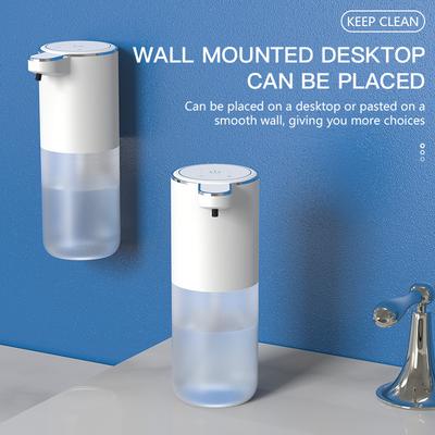 400ML ABS Material 4Gears Rechargeable Automatic Sensor Smart Soap Dispenser Wall-Mounted Manual Hand Sanitizer Washing Machine